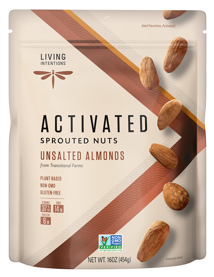 Unsalted Almonds 16oz Living Intentions
